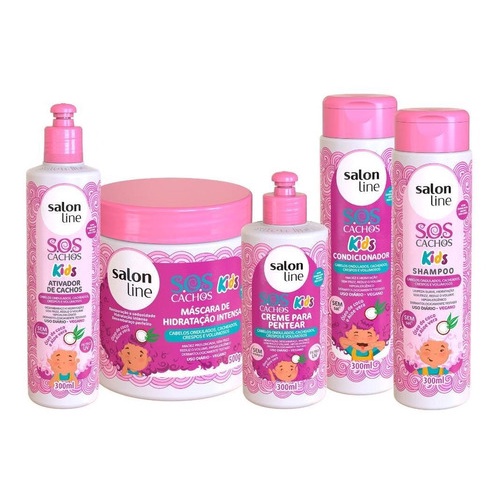 Kit Sos Kids 5 Produtos Salon Line Shopee Brasil