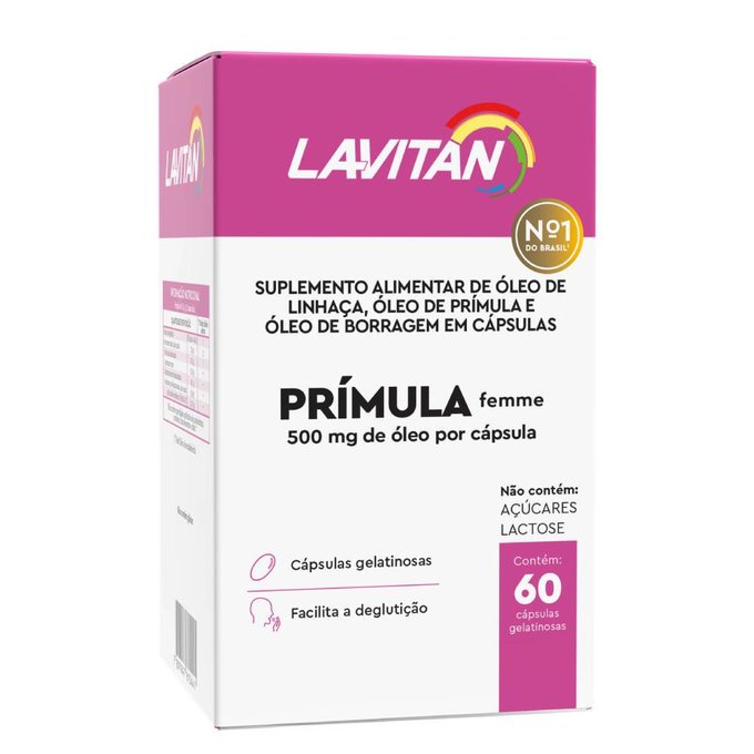 Lavitan  Primula C/60 Menopausa Linhaça Borragem