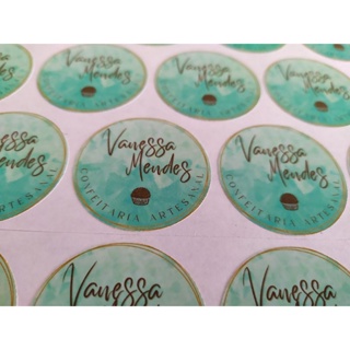Etiquetas Adesivas 3x3, 4x4 ou 5x5cm Personalizados Com Recorte em Oferta na Shopee