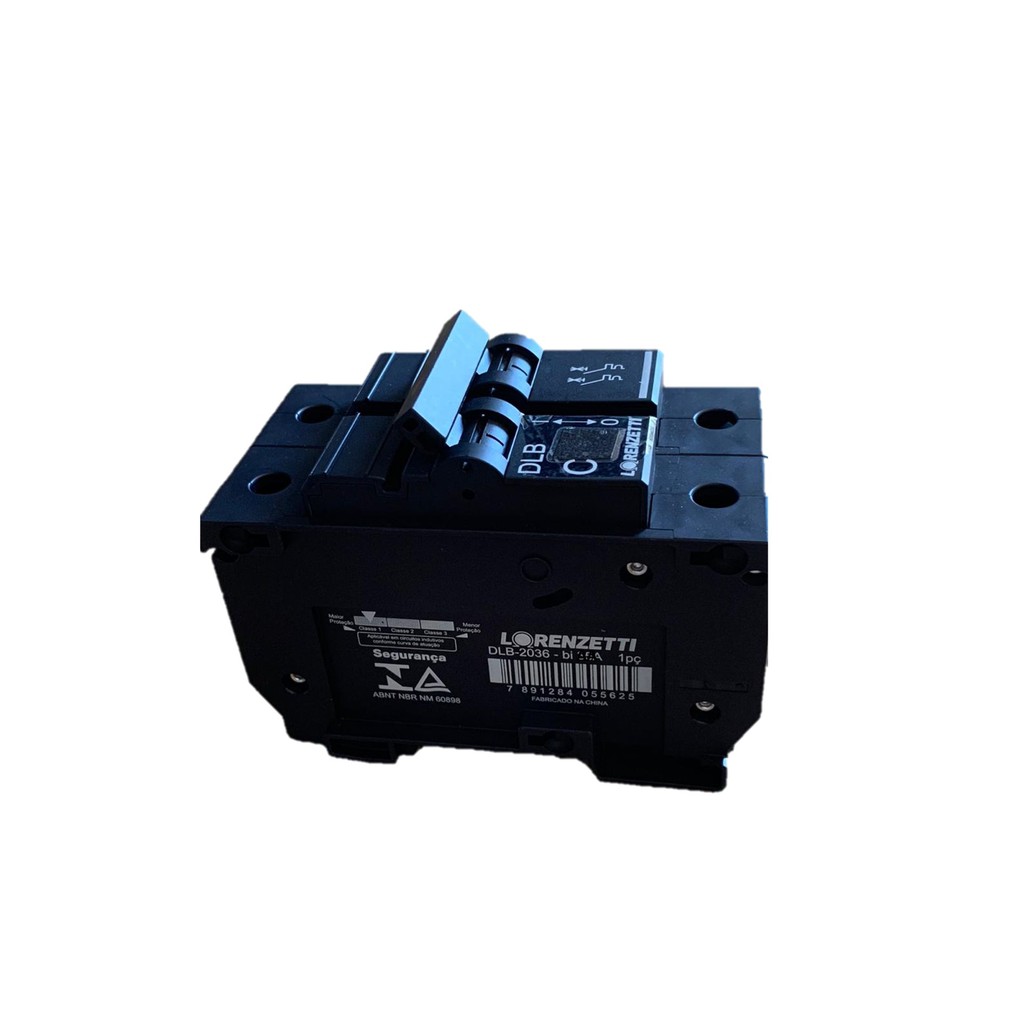 Disjuntor Nema Bipolar Dlb 30a Lorenzetti Bifásico