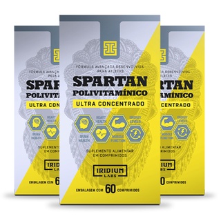Kit 3x Spartan Polivitaminico Ultra Concentrado - 60 compS - Iridium Labs