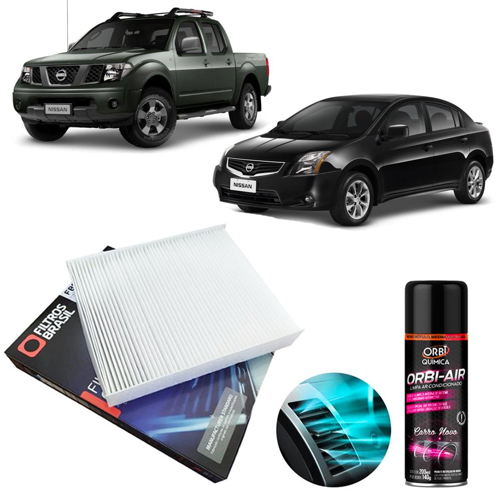 Filtro Cabine Ar Condicionado + Higienizador Sentra Frontier