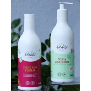 Kit Creme para Pentear e Geleia Modeladora de Cachos Betobita 500ml
