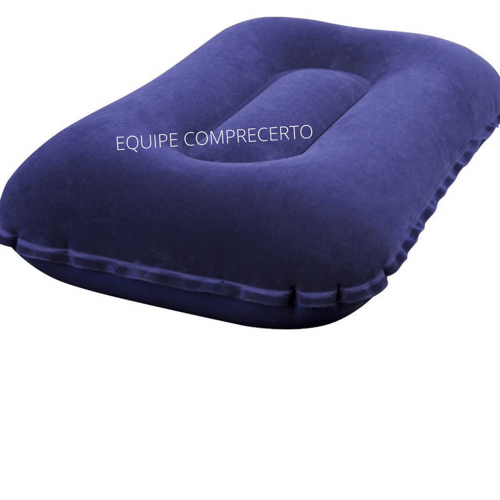 Travesseiro Inflável Bestway Camping Viagem Cama Colchão Praia Melhor