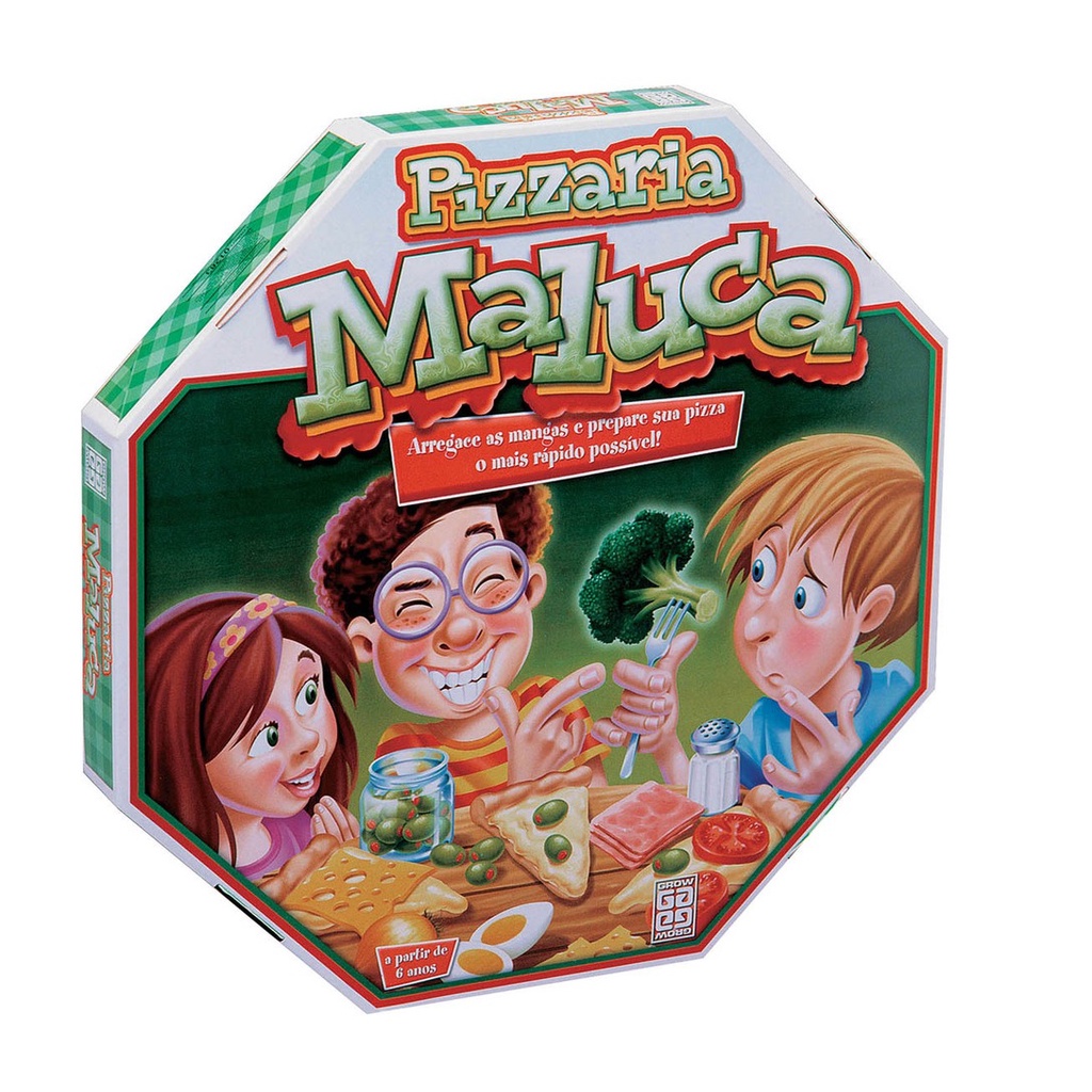 Jogo de Tabuleiro Pizzaria Maluca Prepare a Pizza Grow