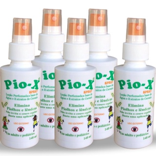Kit 2 Pio X remédio para piolho e lendeas 140ml efeito imediato em Oferta na Shopee