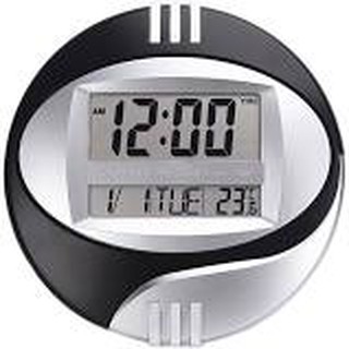 Relógio De Mesa E Parede Digital 27 X 27cm Data Hora Temperatura 3806 em Oferta na Shopee
