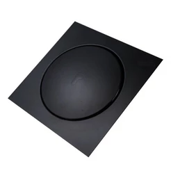 Ralo Inteligente 10x10 Click Quadrado Veda Cheiro Black Preto
