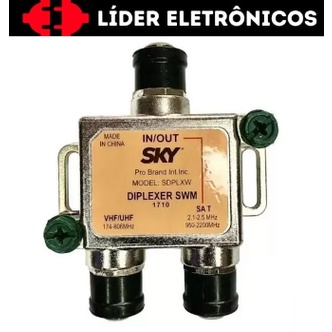 Divisor Diplexer Swm 950-2200 Mhz Sky em Oferta na Shopee