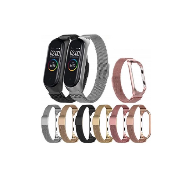 Pulseira Milanese Aço Metal Para Miband 3 4 5 6 em Oferta na Shopee