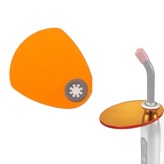 Lâmpada De Curing Odontológico Blindagem , Cura A Iluminação Do Filtro Sombra Board Cor Laranja Oval Forma Capa De Luz