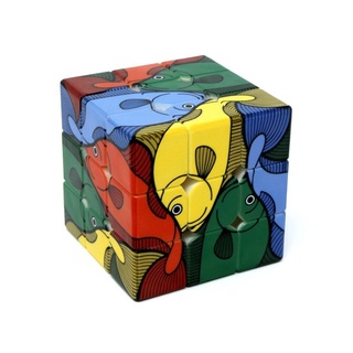 Vinci Cube - Cubo Mágico 3x3x3 Profissional Personalizado Fish Peixe Original Lubrificado