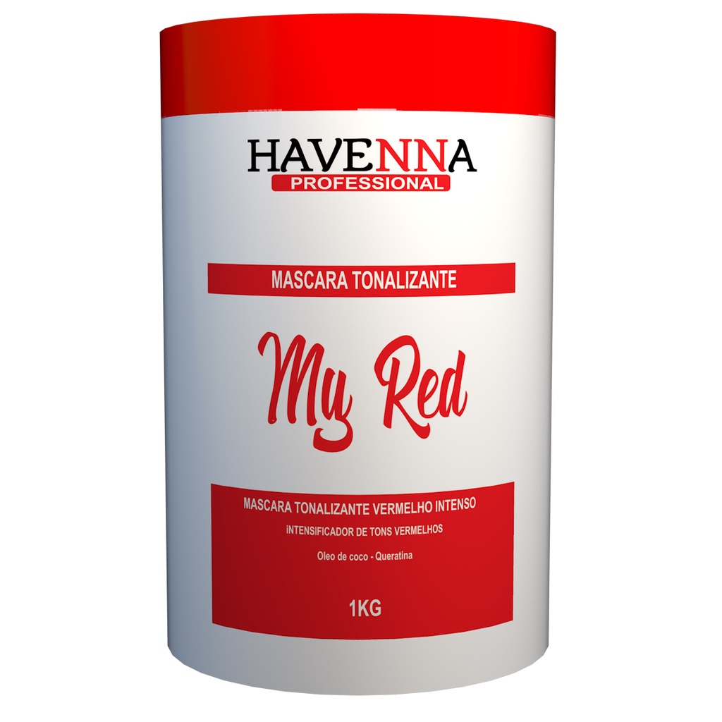 Mascara Matizadora Para Cabelos Vermelhos 1kg Vermelho Cereja