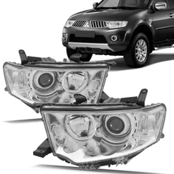 Farol Pajero Dakar 2009 2010 2011 2012 2013 2014 2015 Foco Duplo Cromado