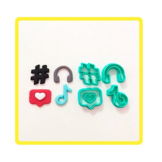 Kit cortador Tiktok docinho Para Pasta Americana Doces Personalizados