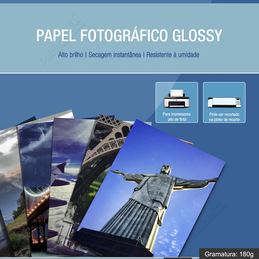 Papel Fotográfico Glossy A4 180g 20 Folhas em Oferta na Shopee