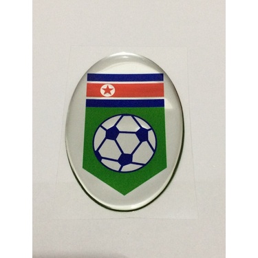 Adesivo Resinado Do Escudo Da Seleção Da Coréia Do Norte 9x6