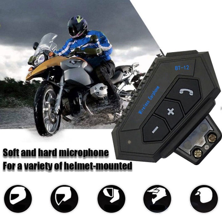 2022 BT Capacete De Motocicleta/Headset Sem Fio/Chamada/Anti-Interferência/À Prova D'água