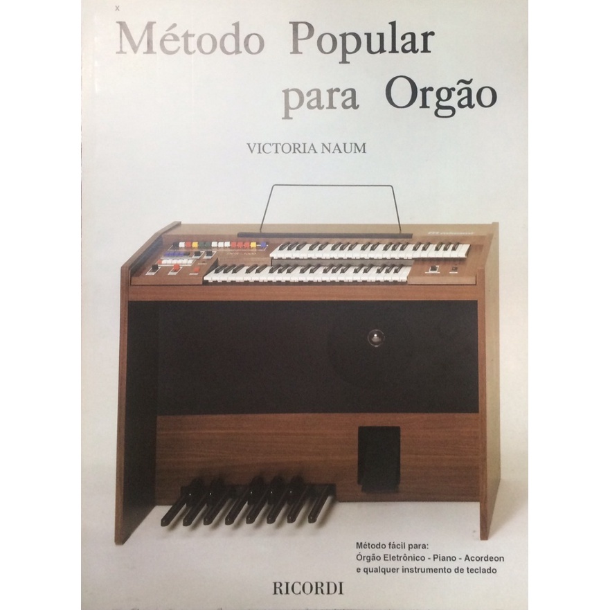 Metodo Popular P/ Orgao - Victoria Naum - Ricordi