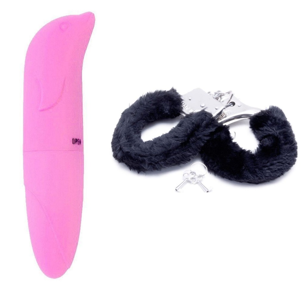 Kit Vibrador Rosa Golfinho Ponto G Algema Shopee Brasil 3394