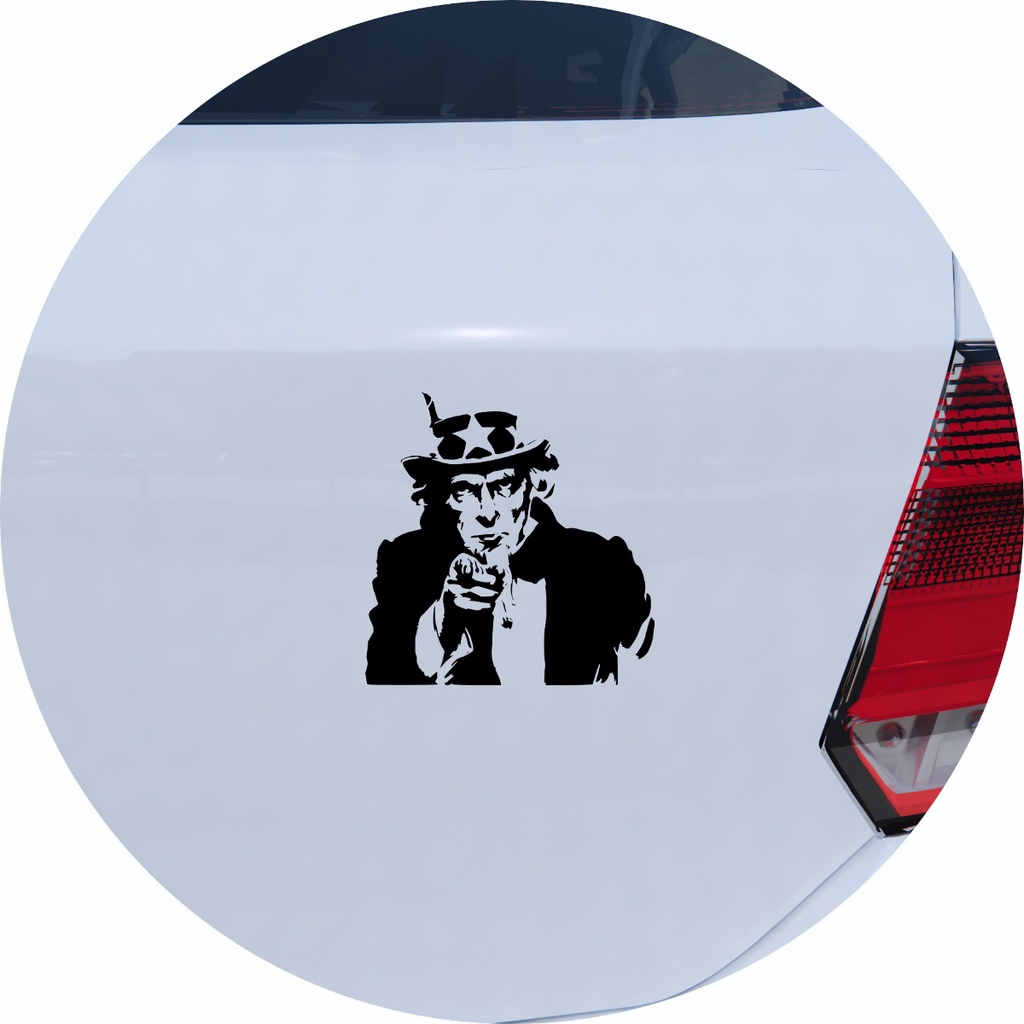 Adesivo de Carro Tio Sam - Eu Quero Você
