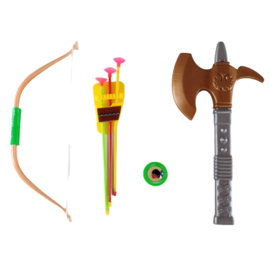 Guerreiro Indio Infantil Kit Machado Indigena + Arco E Flecha