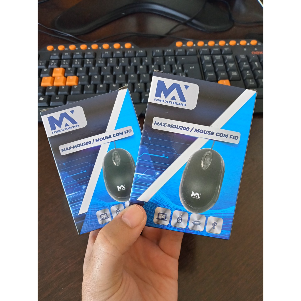 [menor Preço][ ] Mouse Fio Max Midia Leve e Compacto