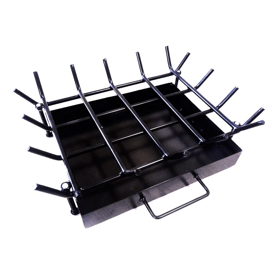 Grelha Para Lareira Com Gaveta Queimador De Lareira 34x44