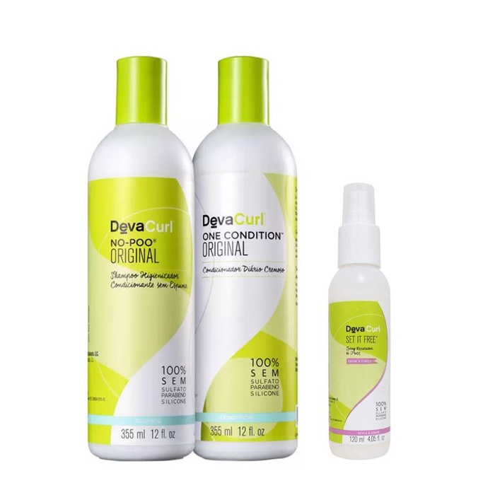 Deva Curl Set It Free Kit (3 Produtos) | Shopee Brasil