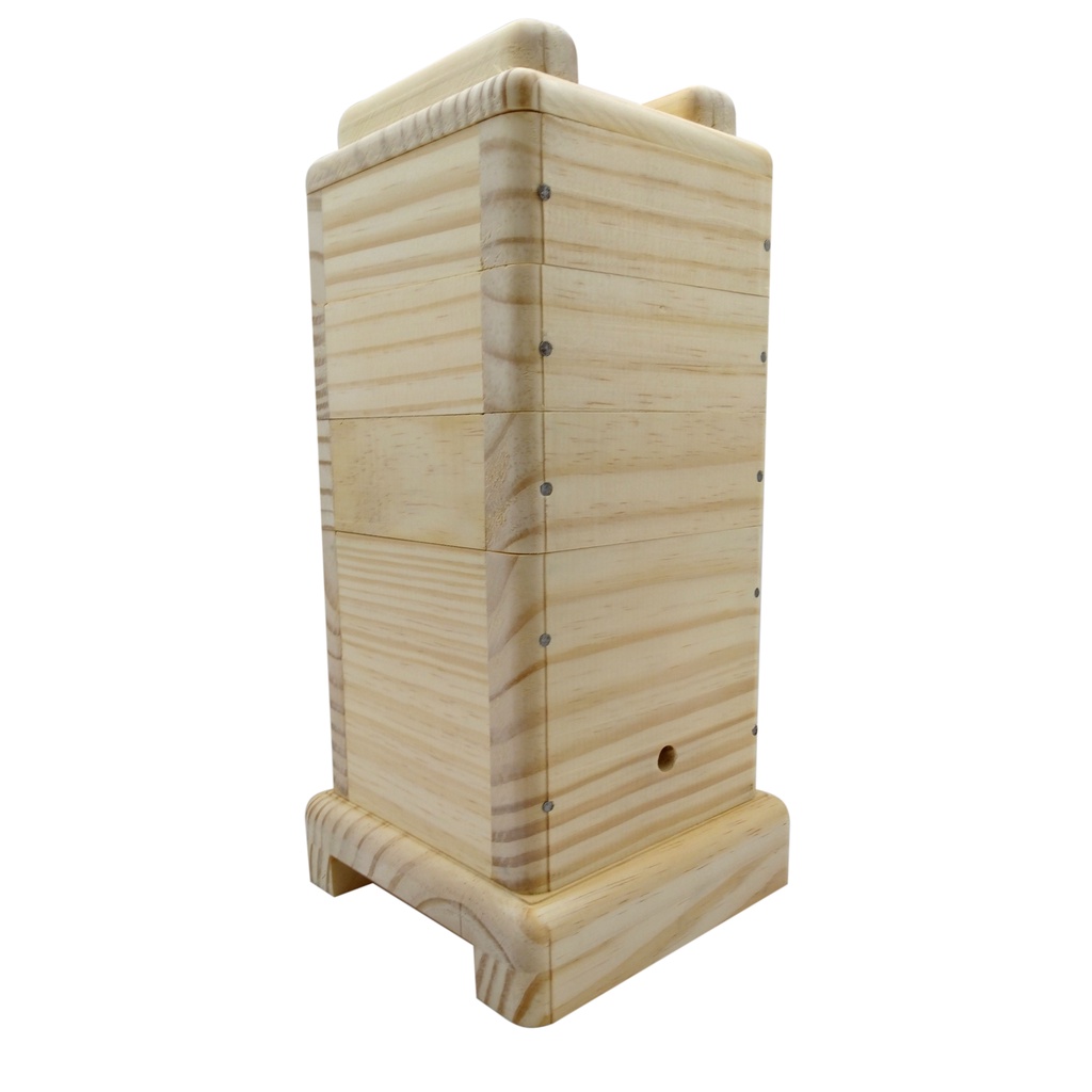 Caixa Para Abelha Jataí 12x12 Com encaixe acetato 3 Melgueiras em Oferta na Shopee