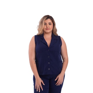Colete social feminino plus size alfaiataria original de fábrica em Oferta na Shopee