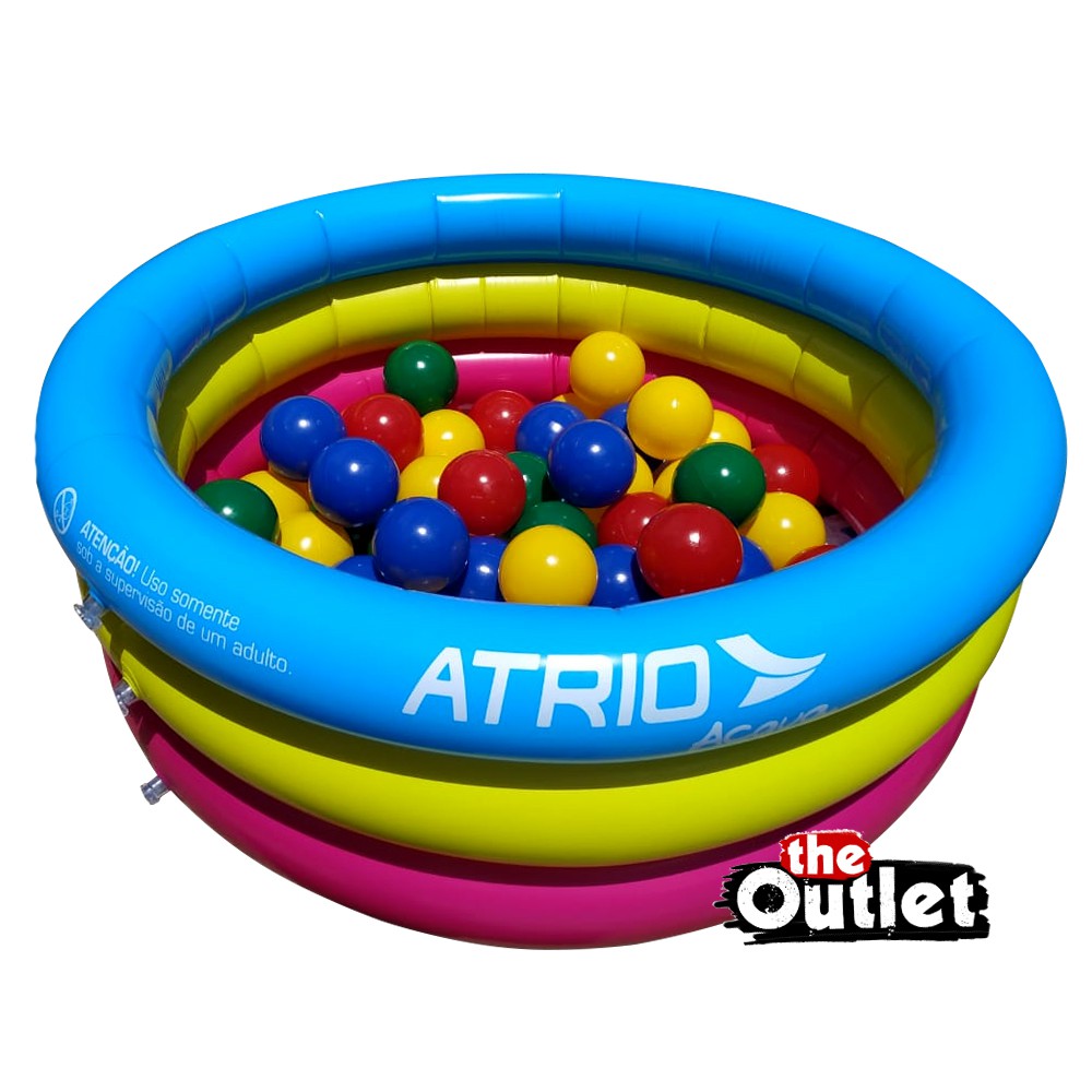 Piscina De Bolinha Colorida Atrio Inflável Presente Criança Brinquedo Shopee Brasil