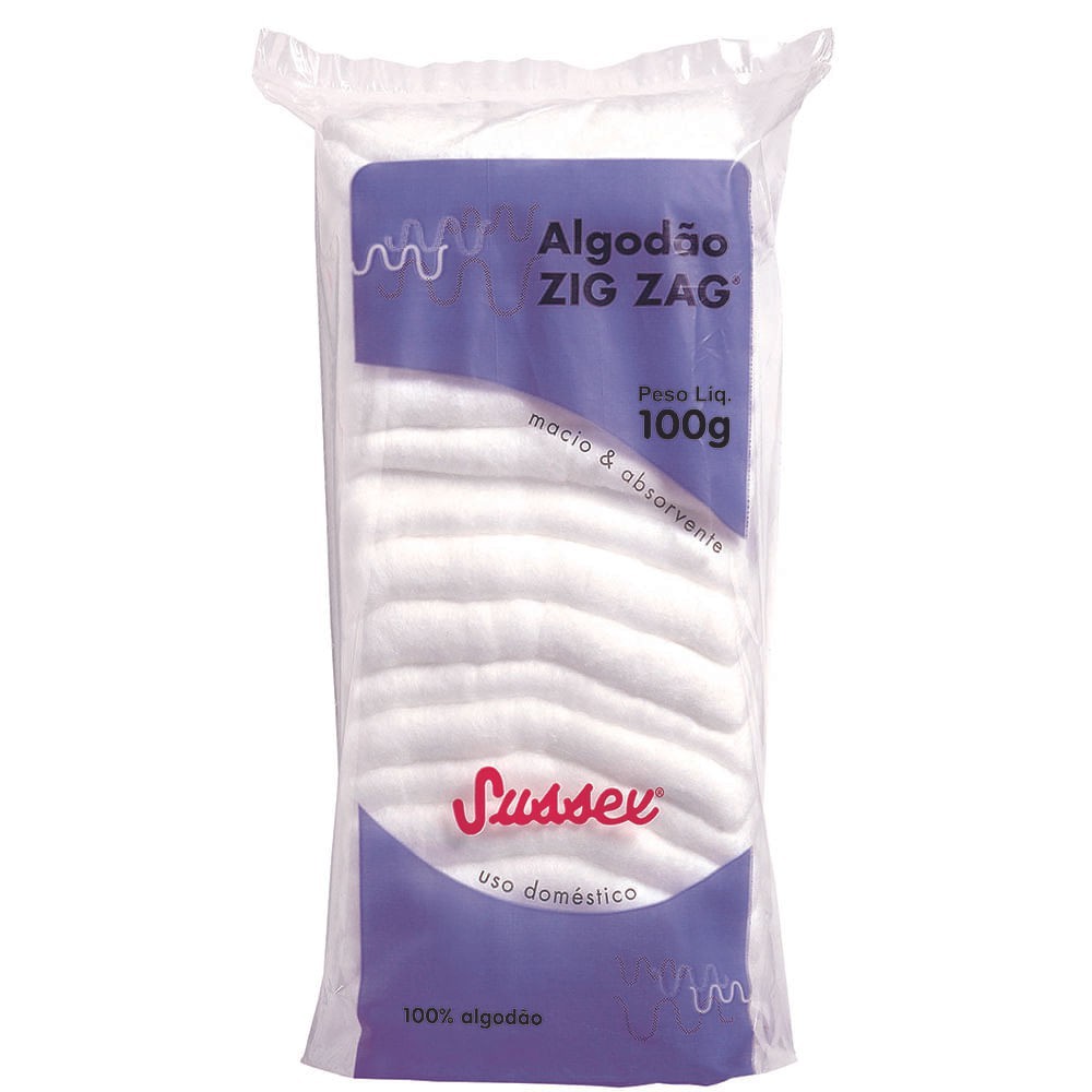 Sussex Algodão Zig Zag 100g 100% Algodão