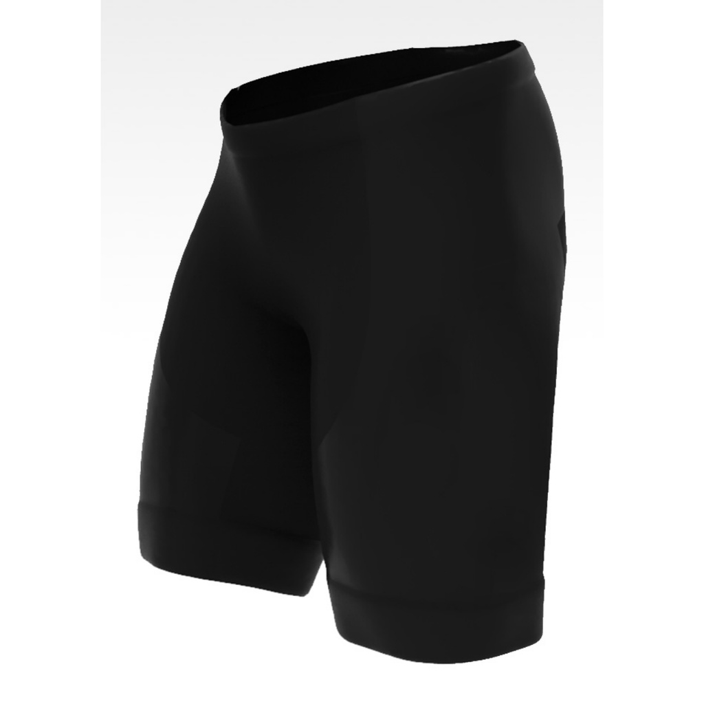 Bermuda Ciclismo Ert Elite Preta Lisa Forro Gel Bike