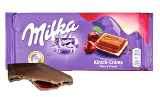 Chocolates Importados Polônia - Milka - Cherry Creme 100g