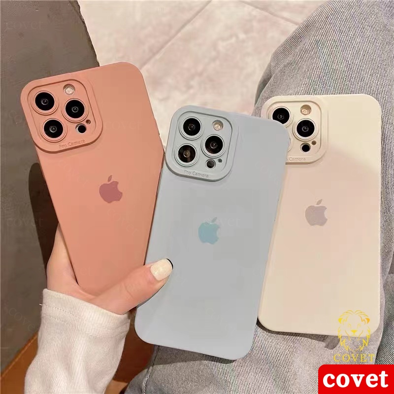 COVET Capa De Telefone De Prote o De Lente De C mera Fosca De Silicone 