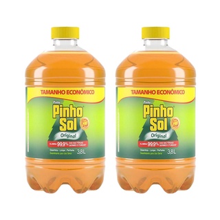 Kit com 2 Desinfetante Pinho Sol Original 3,8L cada