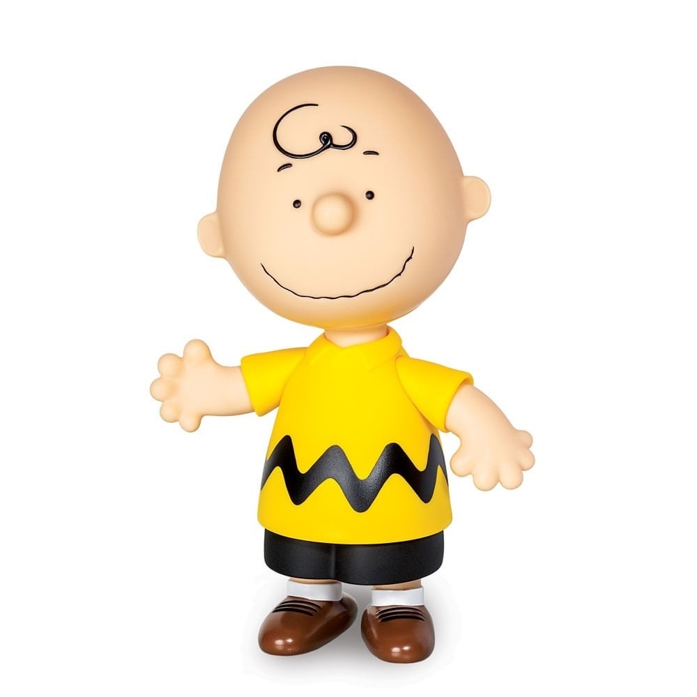 Figura Charlie Brown Snoopy Peanuts Boneco De Vinil 20cm - Lider Brinquedos