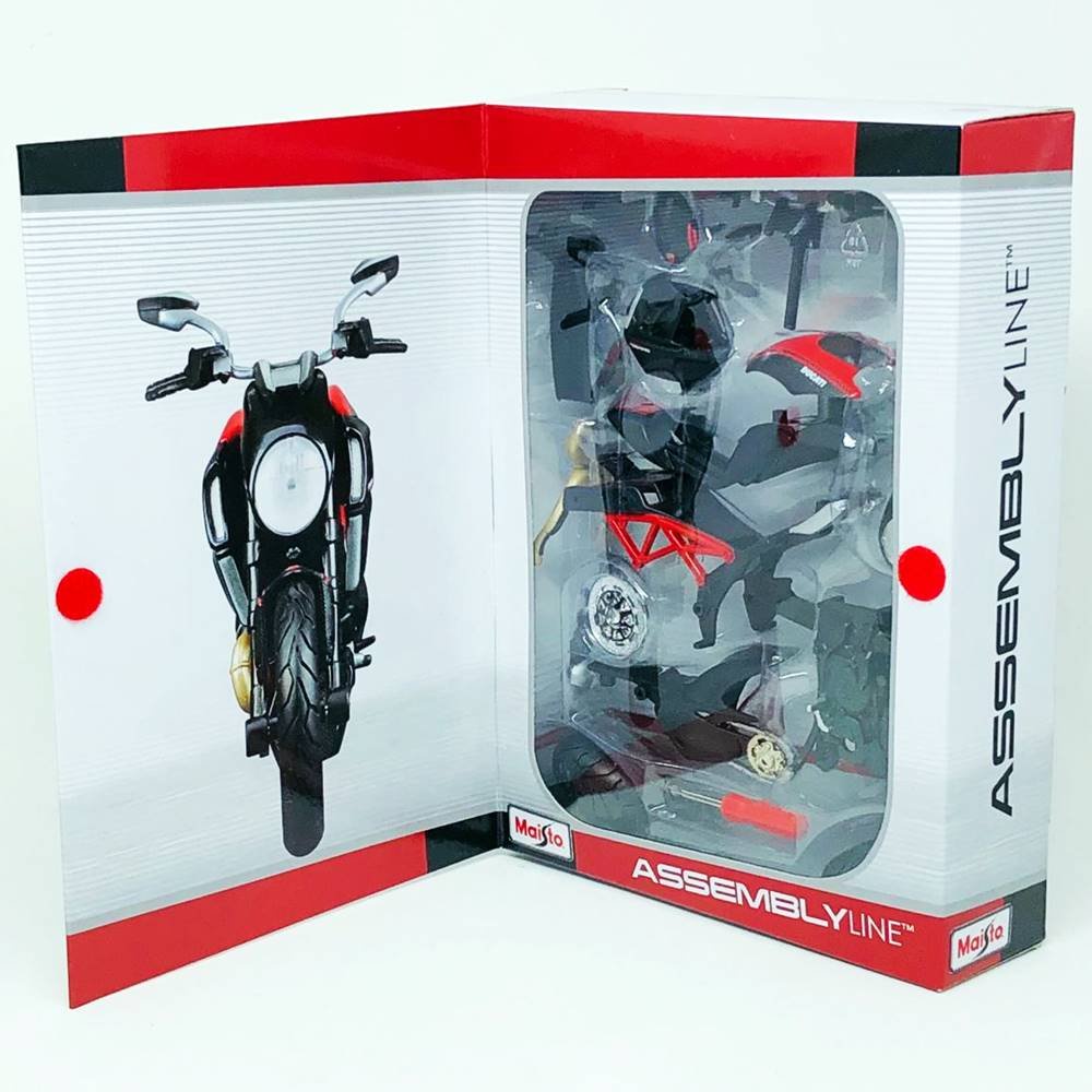 Miniatura Moto Ducati Diavel Carbon - Kit P/ Montar - 1:12 - Maisto