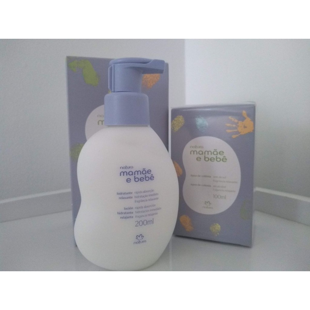 Kit Agua De Colonia 100 Ml Hidratante 0ml Mamae E Bebe Fragancia Relaxante Shopee Brasil