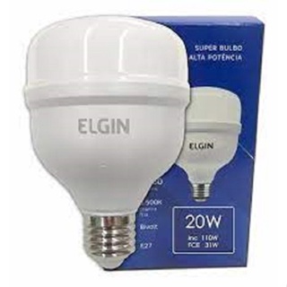 Lâmpada Super Led 20w 6500k Bulbo T E27 BiVolt 1600LM Elgin em Oferta na Shopee
