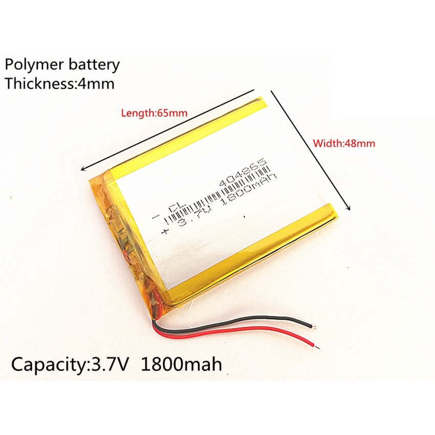 Bateria Gps 7 Polegadas com 2 fios 404865 1800mah -