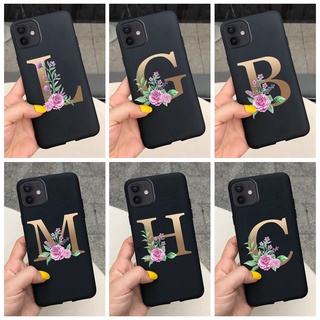 Casing iPhone 11 / iPhone11 Pro Max Fashion Alphabet Black Silicone Soft TPU Protective Phone Case