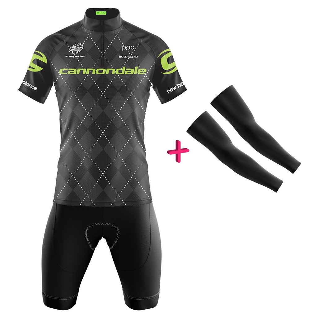 Conjunto Ciclismo Masculina Mountain Bike Cannondale Presponto Forro em espuma