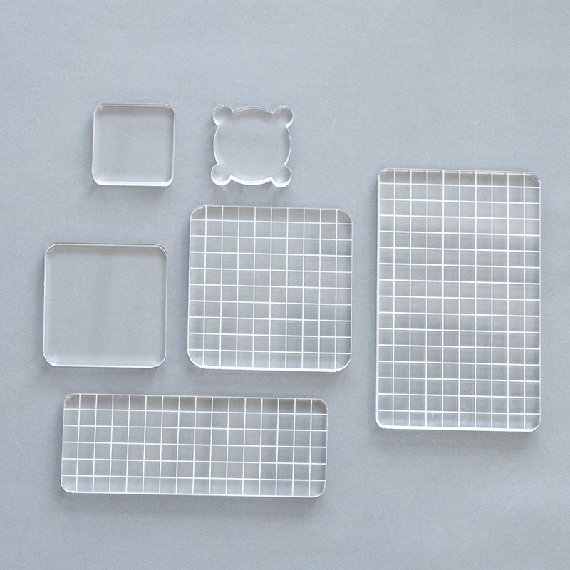 JIANWU 1 Pcs Cristal Acrílico Carimbo Transparente Selo Creat Friend Gift Acessórios De Alta Qualidade Plexiglass DIY Suprimentos Escolares