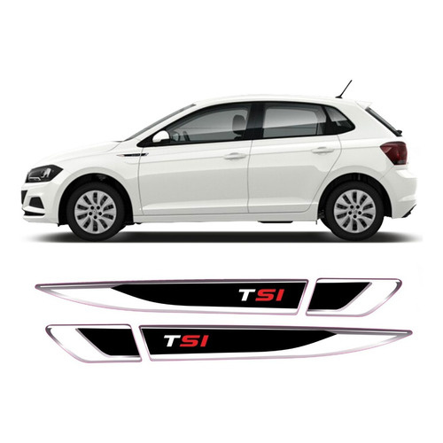 Par Emblema Lateral Volkswagen Vw Polo Virtus Tsi Resinado