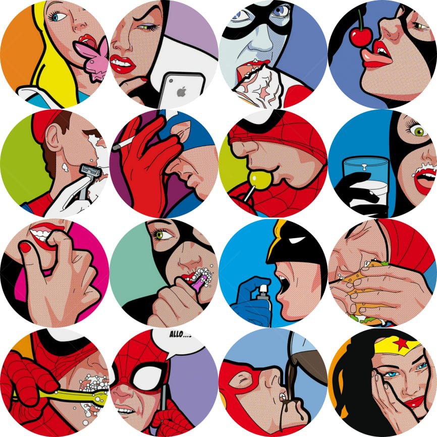 Kit c/4 porta copos personalizados