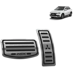 Pedaleira Mitsubishi Asx 17/.. Automático Aço Inox - Não fura o pedal