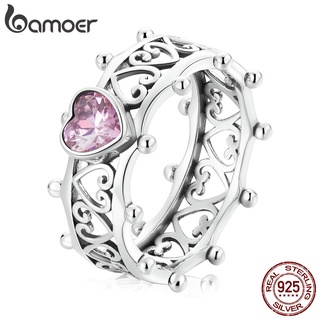 Bamoer Anel Feminino De Prata 925 Vintage Com Amor SCR788-6