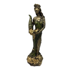 Deusa Da Fortuna Wicca Estatueta Resina (vd)